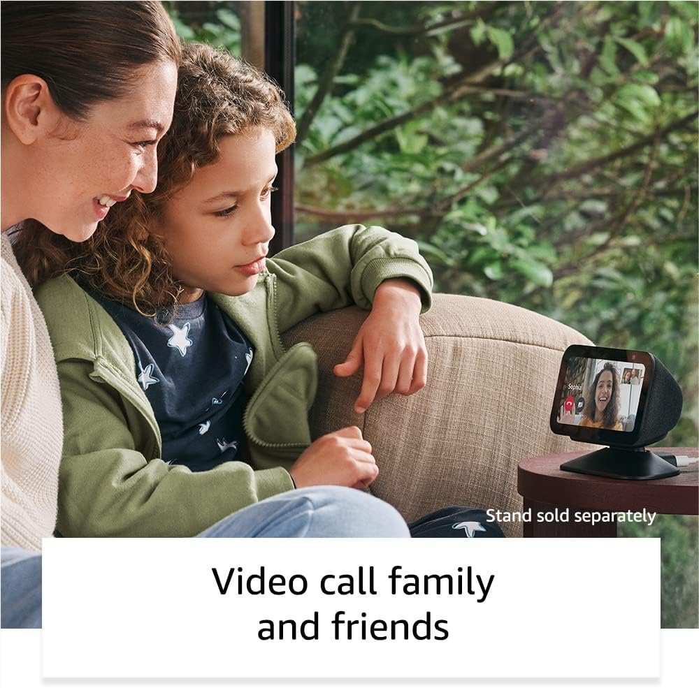 Certified Refurbished Echo Show 5 (3rd Gen, 2023 release) | Smart display and alarm clock with clearer sound | Charcoal - Image 7