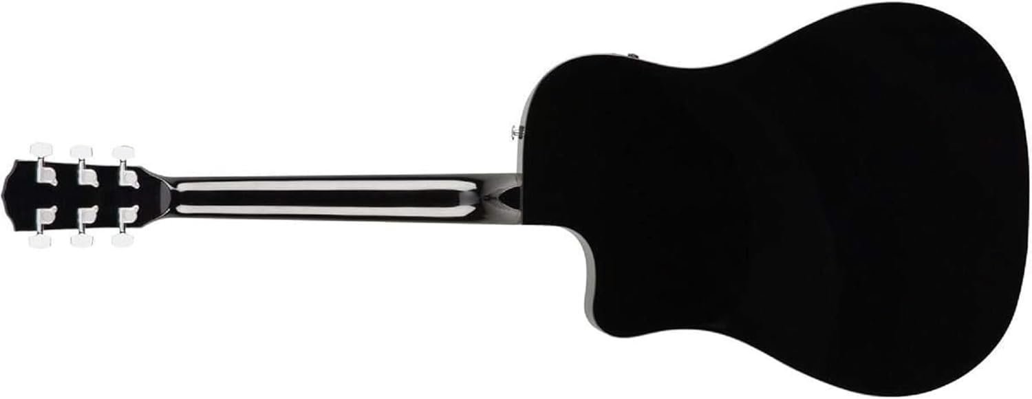 Fender CD-60SCE Dreadnought, Walnut Fingerboard, Black, Comes with Free Virtual Lessons - Image 3