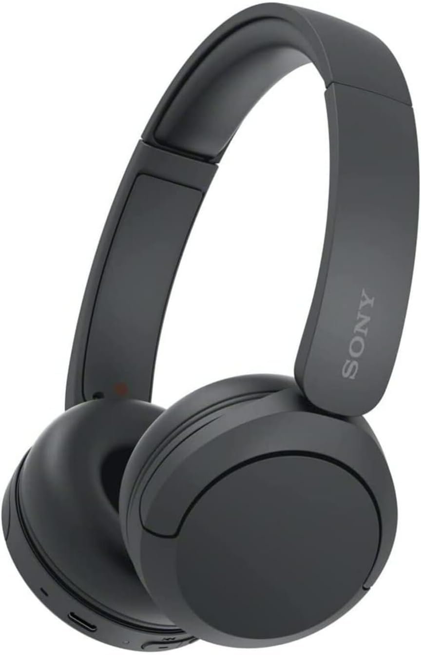 Sony WH-CH520 Wireless Bluetooth Headphones - up to 50 Hours Battery Life with Quick Charge, On-ear style - Black - Image 2