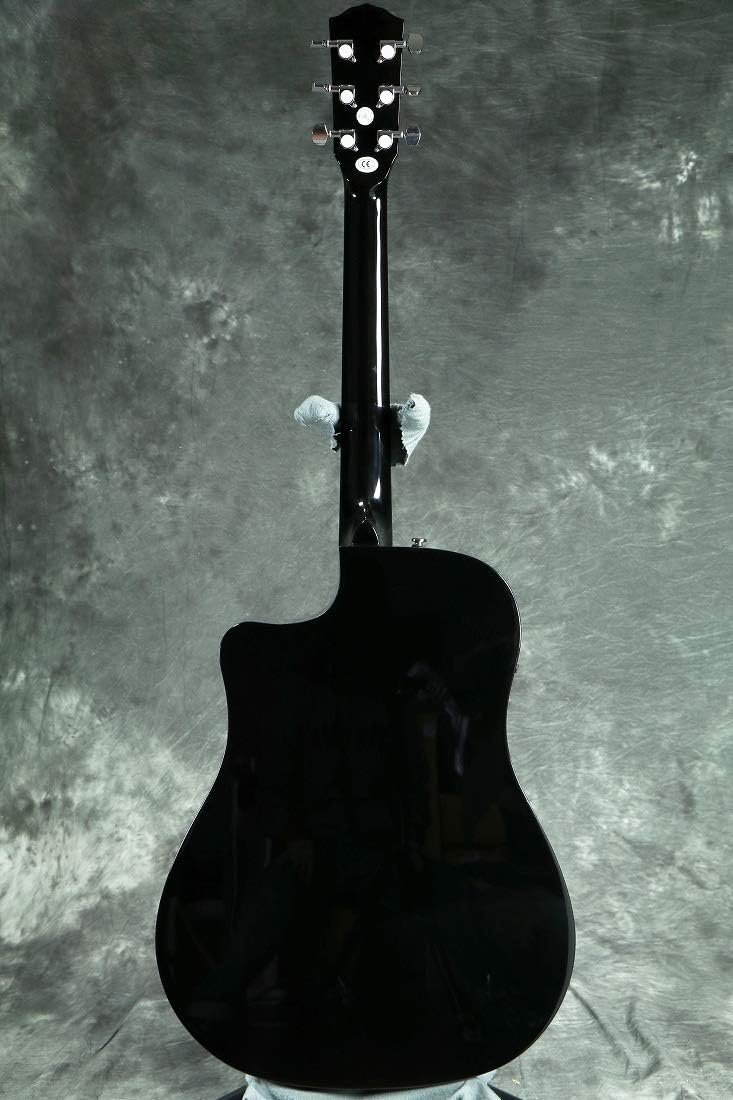 Fender CD-60SCE Dreadnought, Walnut Fingerboard, Black, Comes with Free Virtual Lessons - Image 4