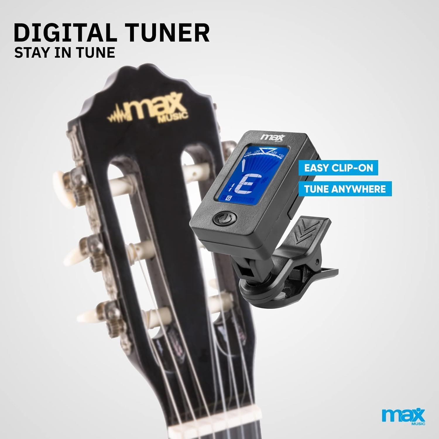 Max SoloArt Classical Acoustic Guitar Starter Kit - Beginner Acoustic Guitar Bundle for Students & Adults, Full Size Classical Guitar with Accessories, Black, 6 Months Lessons - Image 4