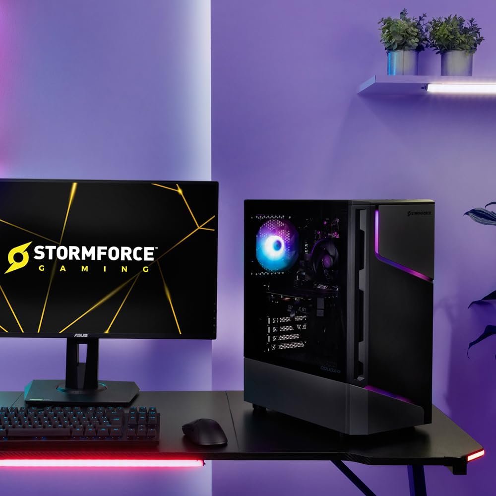 Stormforce Onyx Gaming PC – NVIDIA GeForce RTX 4060 Ti 8GB, Intel Core i5-13400F, 1TB SSD, 16GB RAM, WiFi 5, Windows 11, COUGAR MX360 ARGB Case (Amazon Exclusive) - Image 5