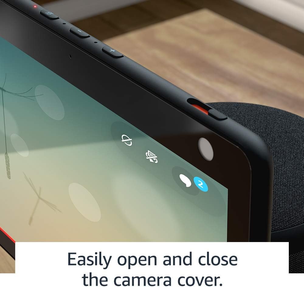 Echo Show 10 (Newest gen) | HD smart display with motion and Alexa | Charcoal Fabric - Image 7