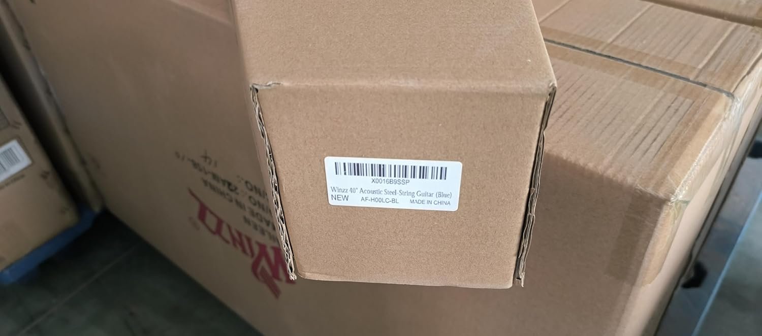 Winzz 40 Inches Acoustic Steel-string Guitar Beginner, Elegant Unique Color Design (Blue-green) - Image 9