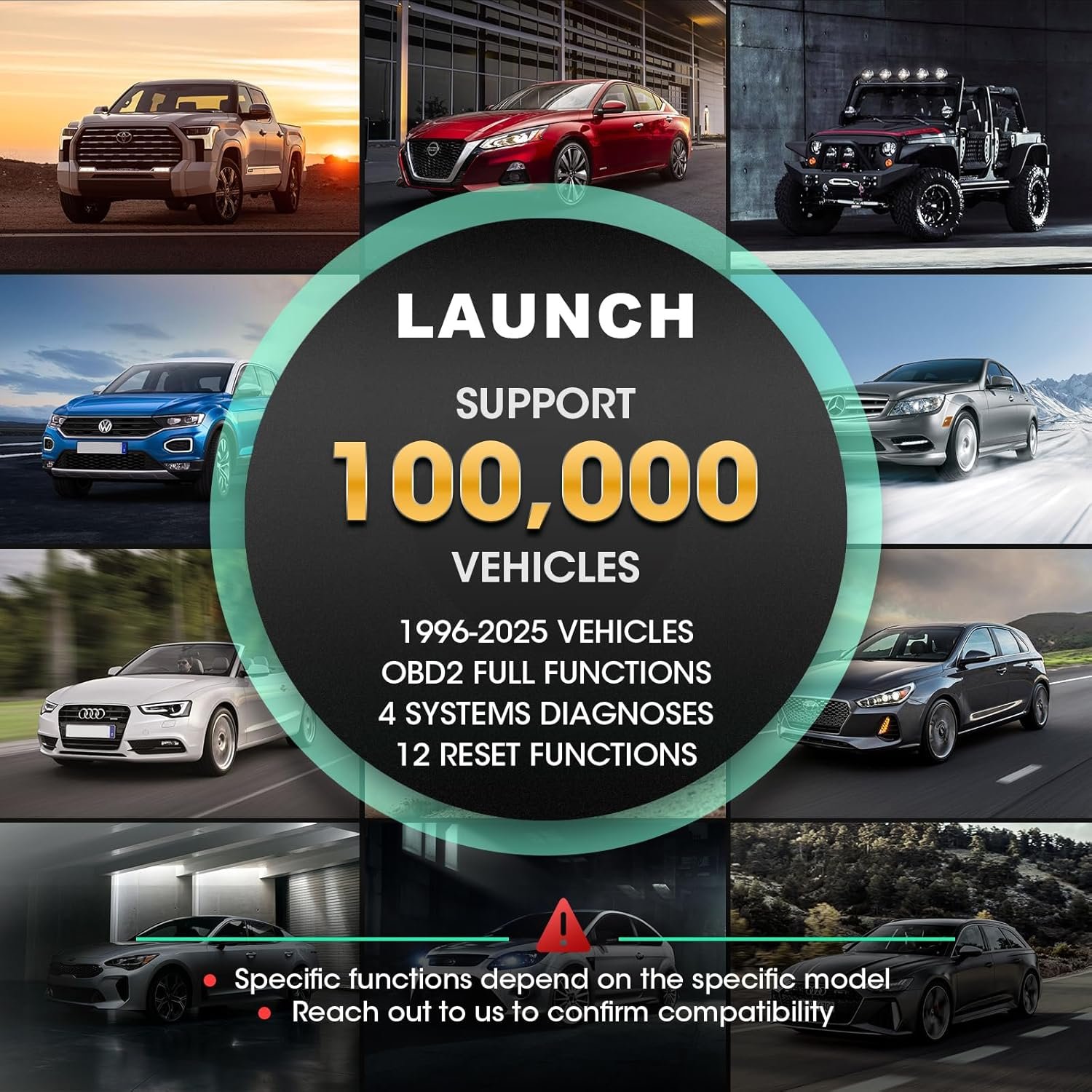 LAUNCH OBD2 Scanner CRP129X V2.0 Car Code Reader Scan Tool for ABS SRS Transmission Engine Diagnostic, with 12 Service Functions, Lifetime Free Update, Auto VIN, Battery Test - Image 8