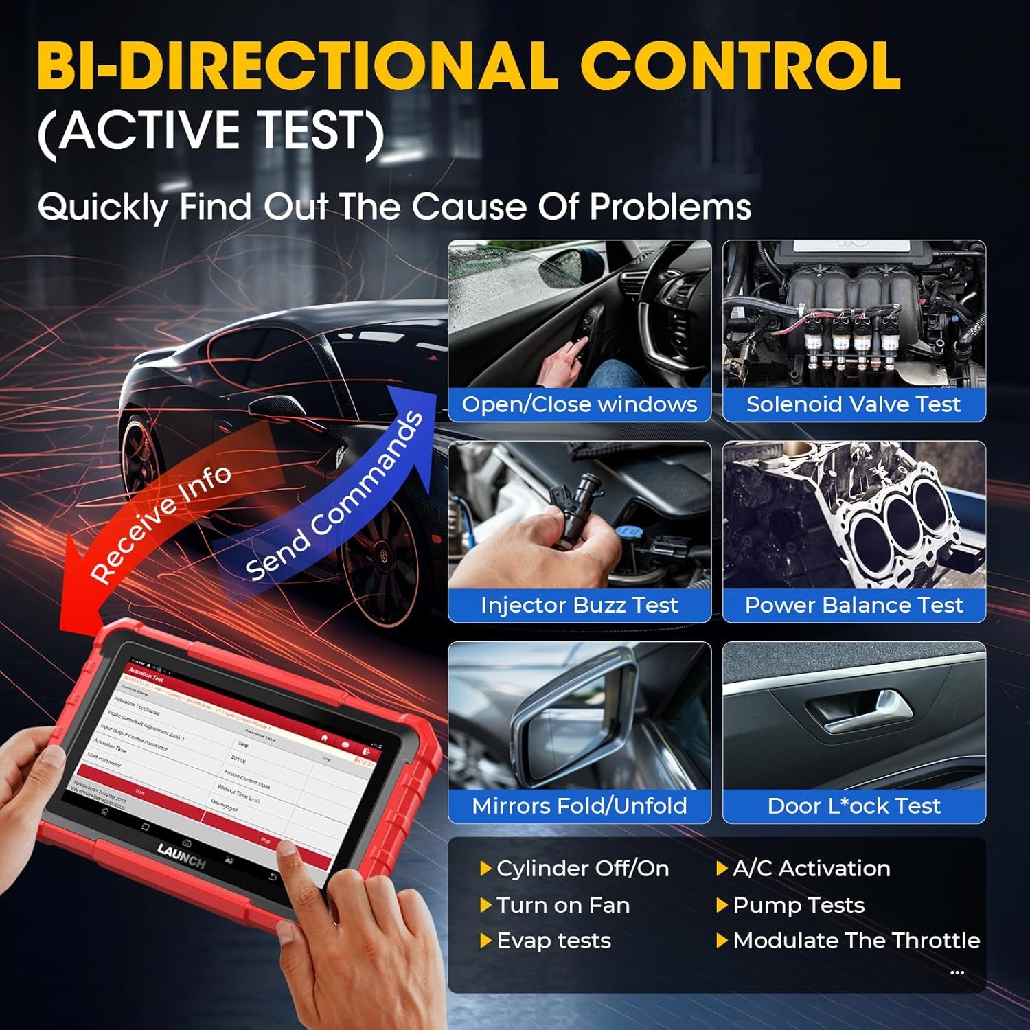 LAUNCH X431 PROS ELITE Bi-directional Diagnostic Scanner, ECU Online Coding, All System Scan Tool, Support 38+ Services, CANFD&DoIP, Guide Function, 2 Years Free Update - Image 5