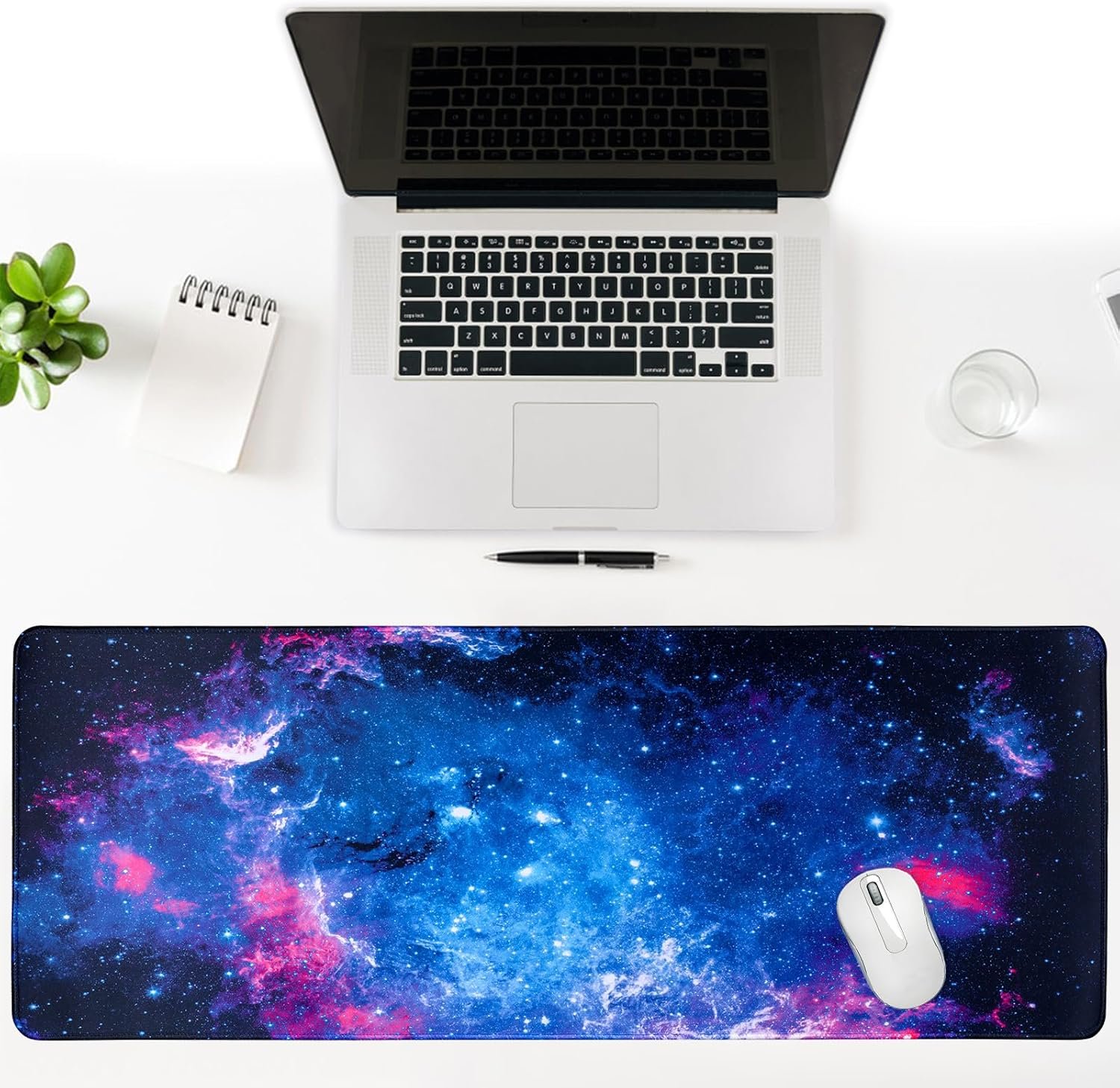 Galaxy Nebula Mouse Mat Non-Slip Rubber Base Gaming Mouse Pad for Computers Laptop Office Desk Accessories Desk Mat (Nebula) - Image 5