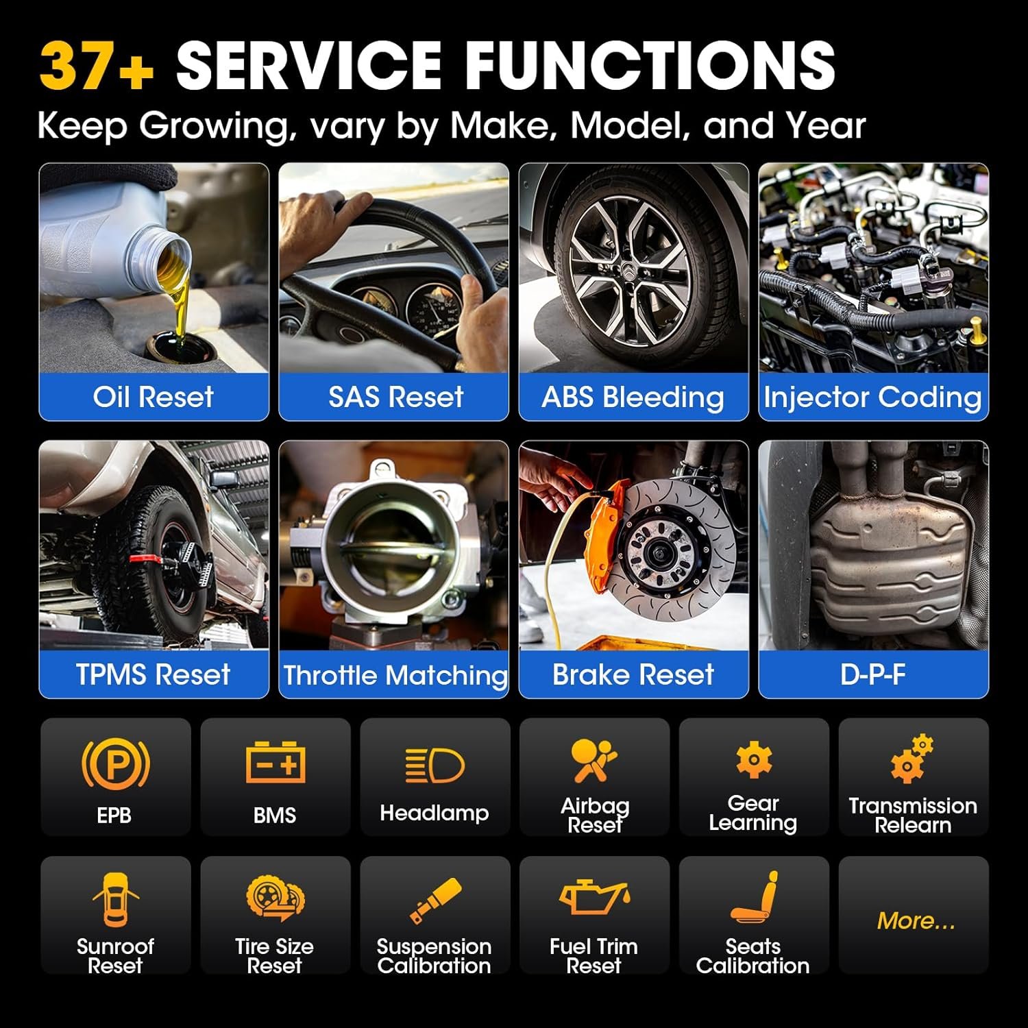 LAUNCH X431 PROS ELITE Bi-directional Diagnostic Scanner, ECU Online Coding, All System Scan Tool, Support 38+ Services, CANFD&DoIP, Guide Function, 2 Years Free Update - Image 6