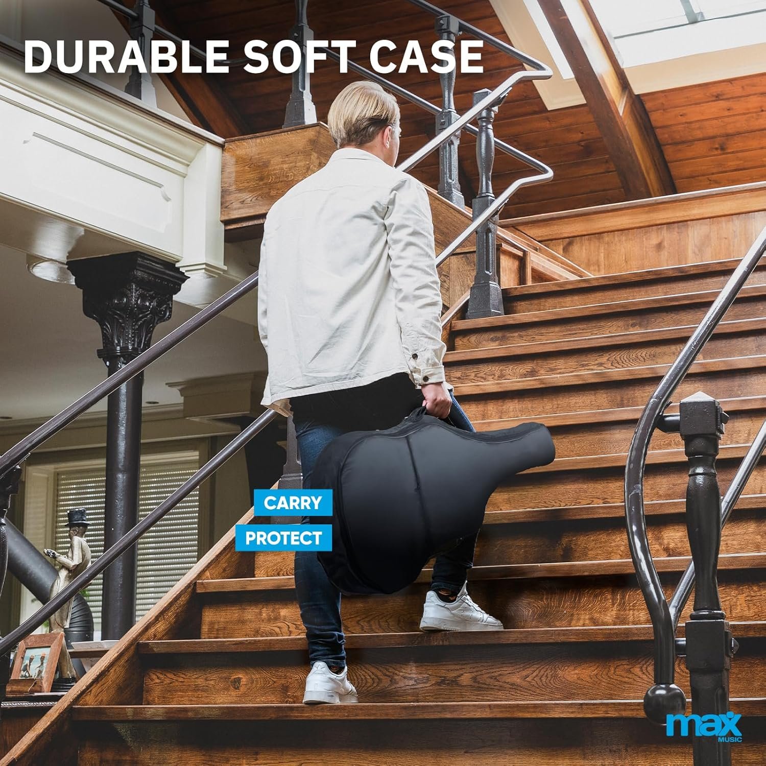 Max SoloArt Classical Acoustic Guitar Starter Kit - Beginner Acoustic Guitar Bundle for Students & Adults, Full Size Classical Guitar with Accessories, Black, 6 Months Lessons - Image 7